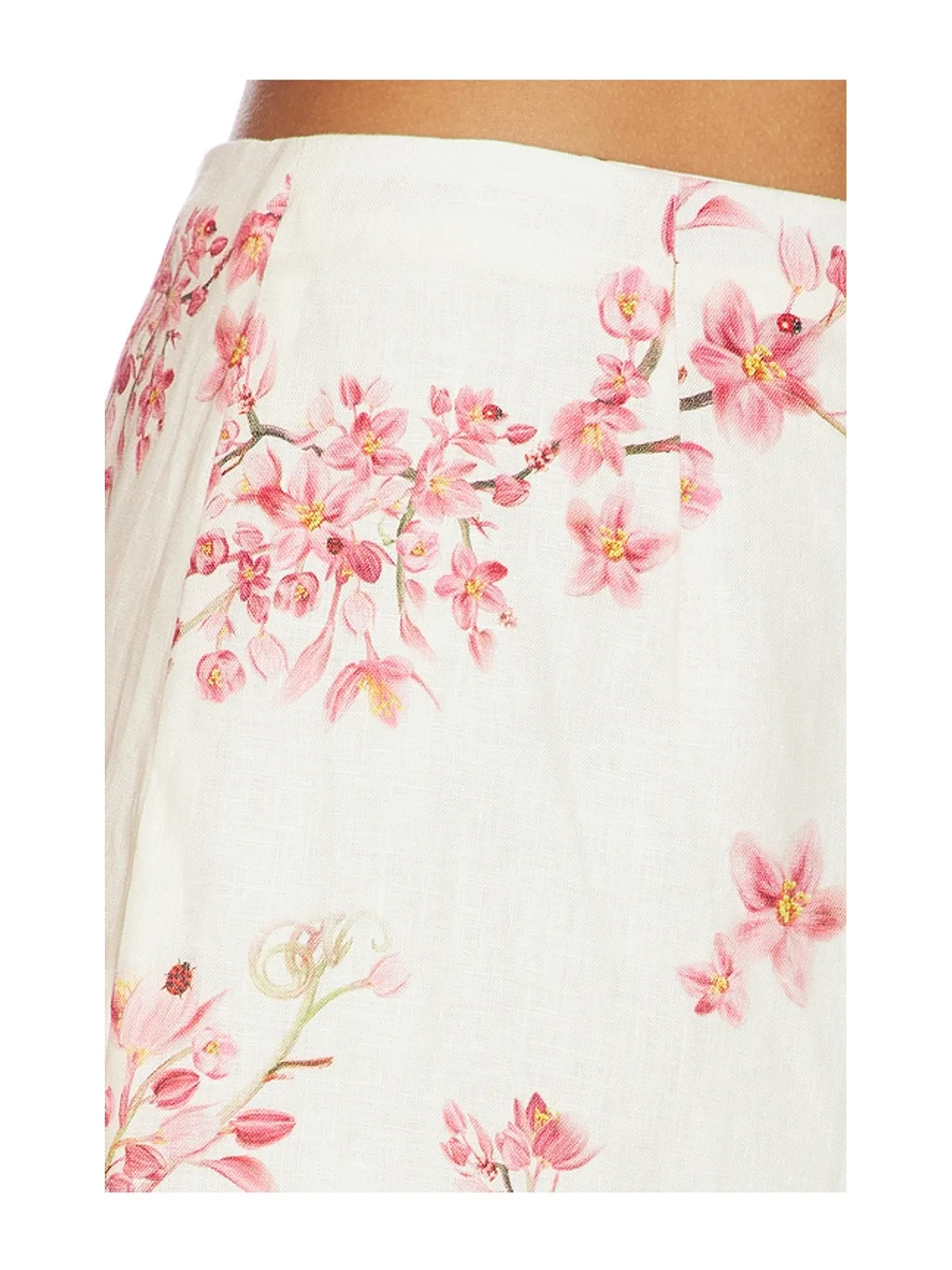 Agua by Agua Bendita LIRICA スカート - Cream,Pink. - 画像6