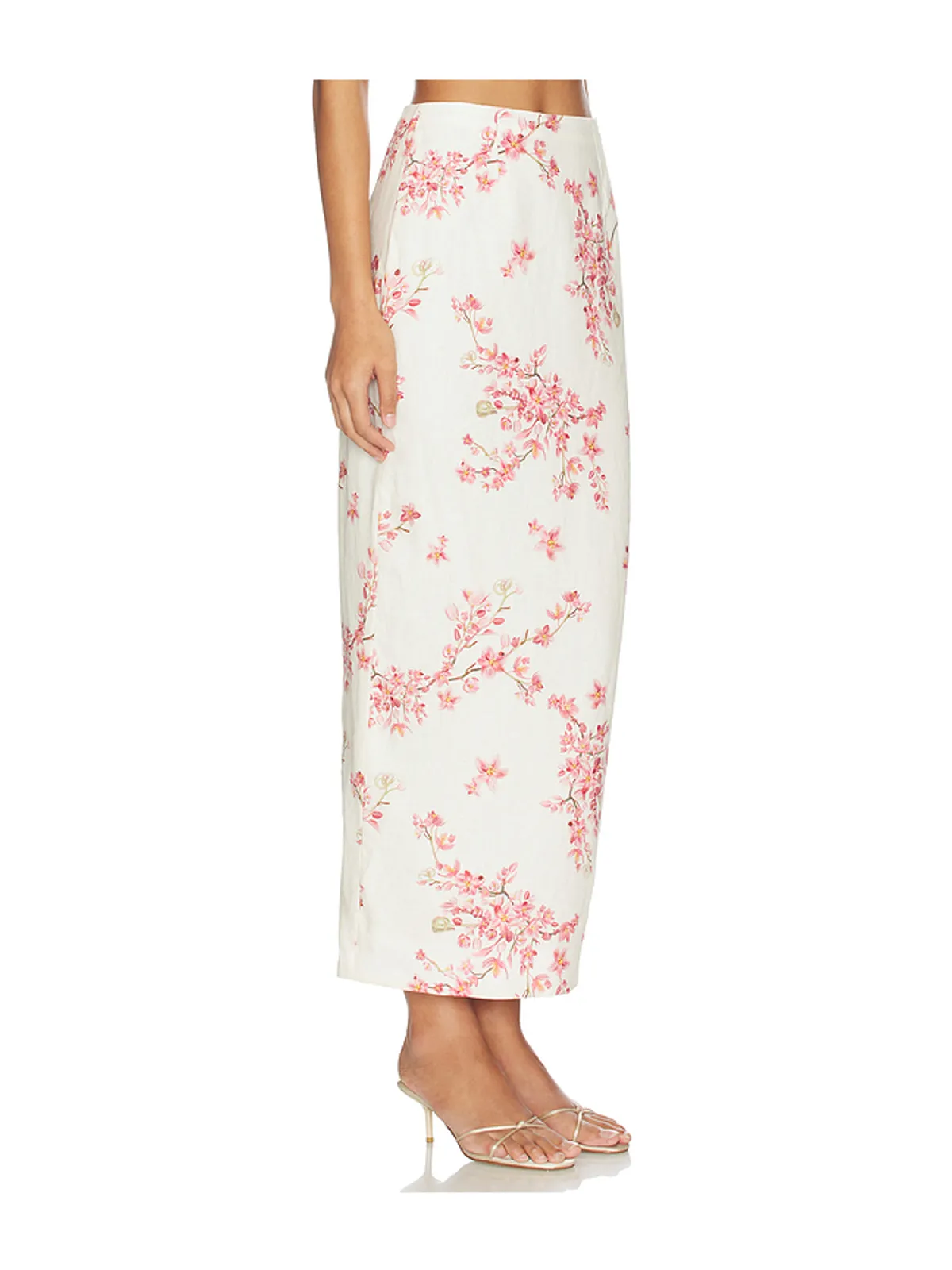 Agua by Agua Bendita LIRICA スカート - Cream,Pink. - 画像2