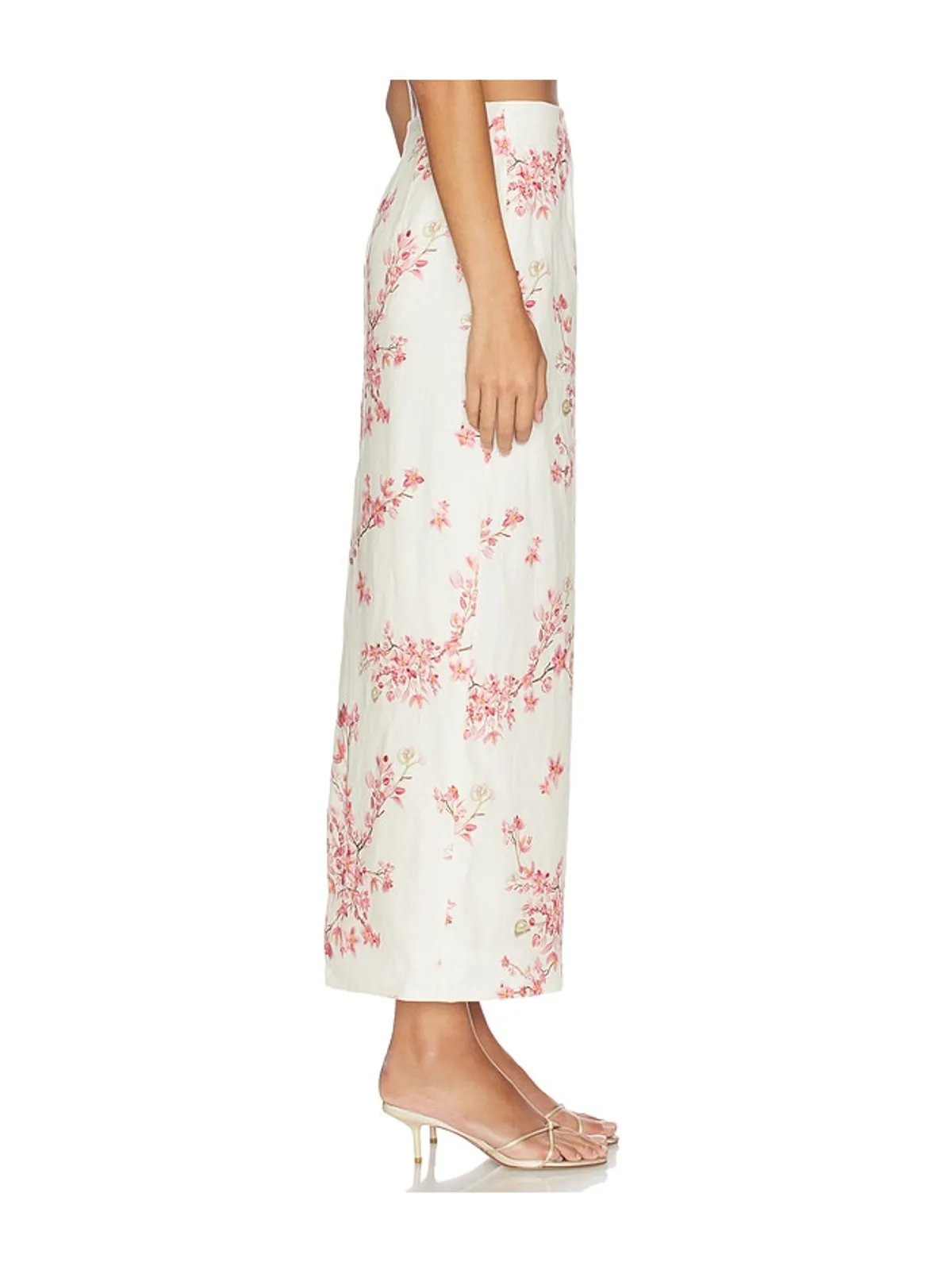 Agua by Agua Bendita LIRICA スカート - Cream,Pink. - 画像3