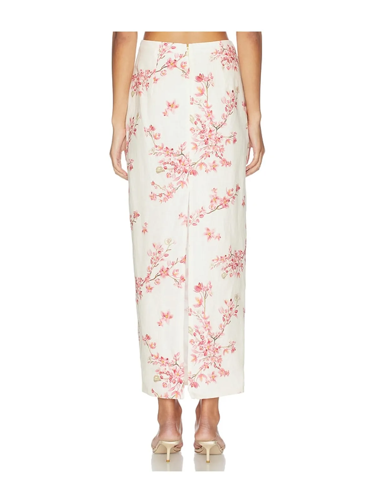 Agua by Agua Bendita LIRICA スカート - Cream,Pink. - 画像4