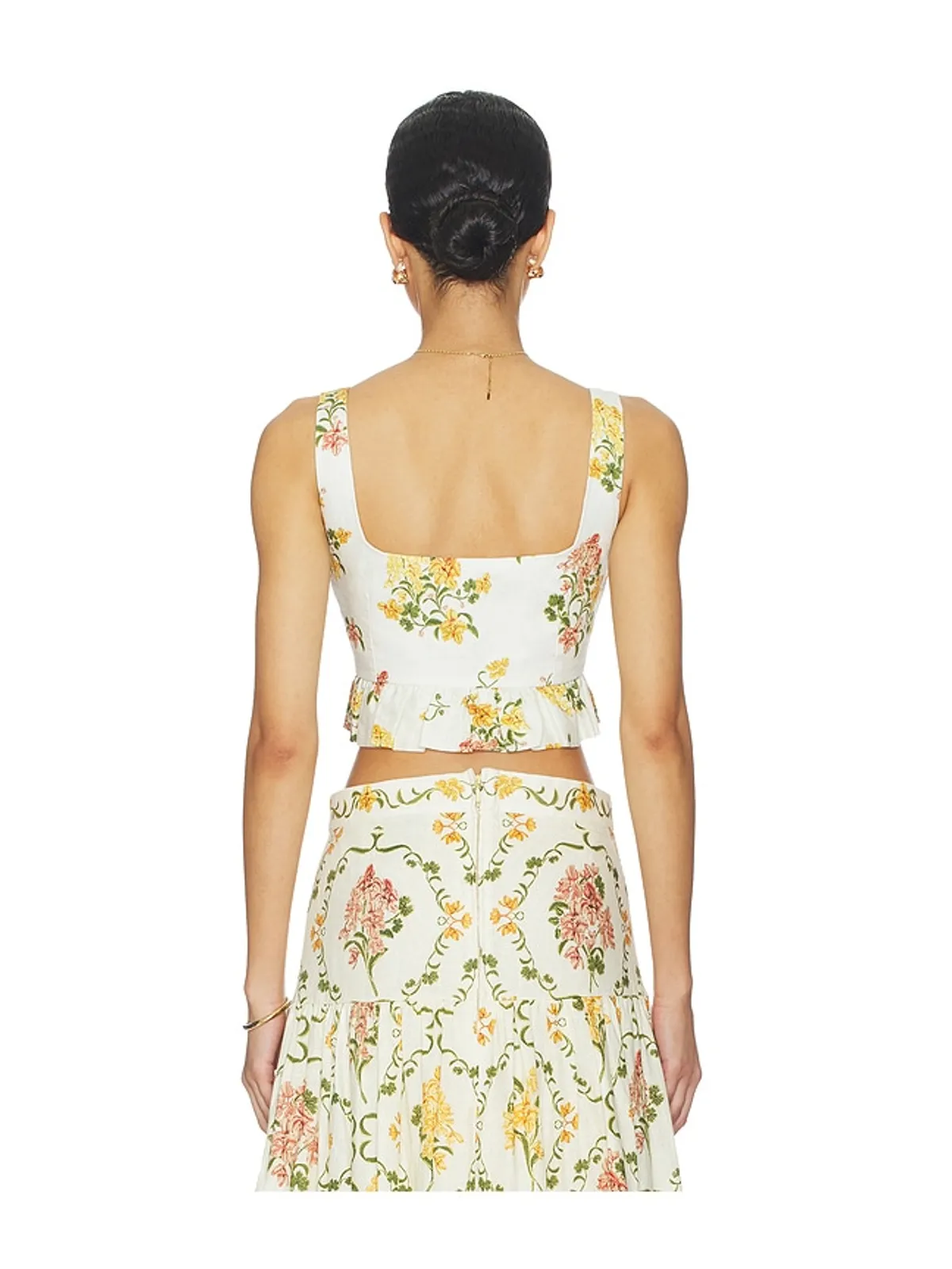 Agua by Agua Bendita ESLABON トップ - Ivory,Yellow. - 画像3