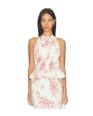 Agua by Agua Bendita CA?A トップ - Cream,Pink. - サムネイル1