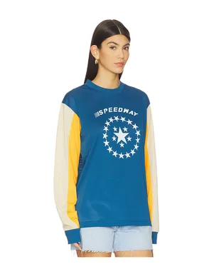 Araminta James SPEEDWAY グラフィックTシャツ - Blue,Yellow. - サムネイル2