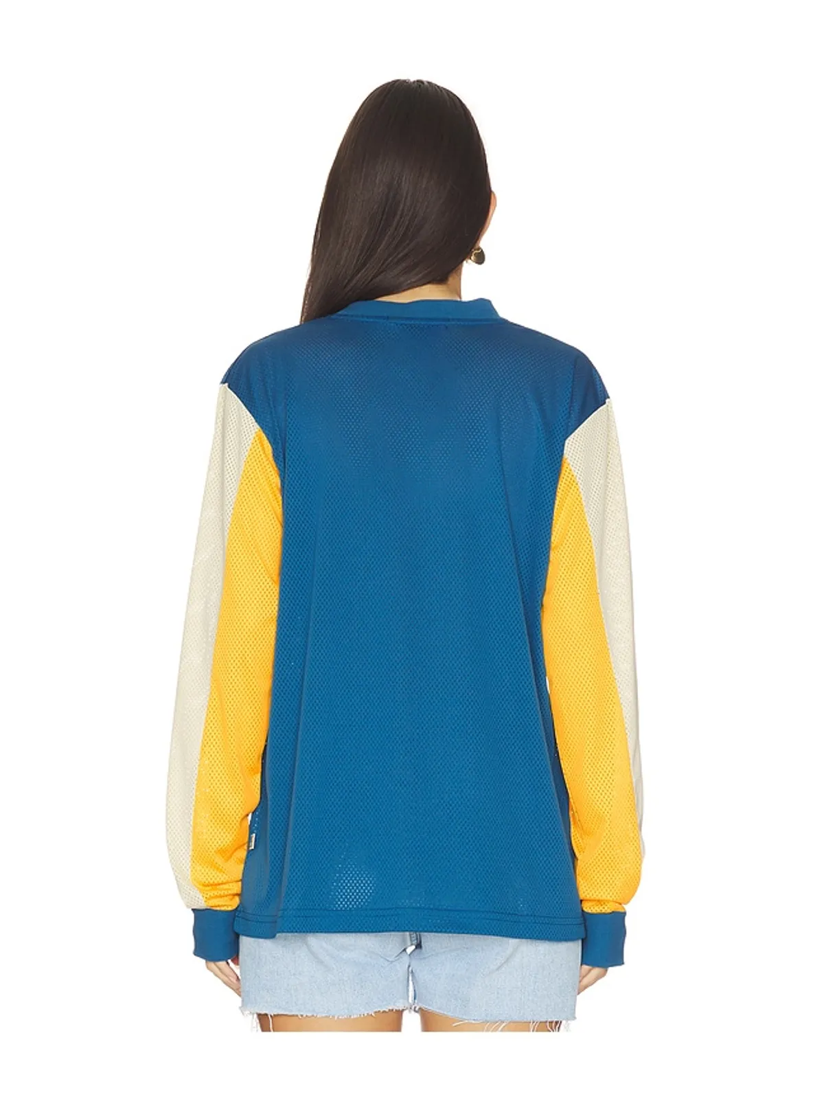 Araminta James SPEEDWAY グラフィックTシャツ - Blue,Yellow. - 画像3