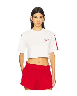 Araminta James RACQUET クロップTシャツ - サムネイル1
