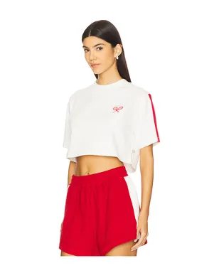 Araminta James RACQUET クロップTシャツ - サムネイル2