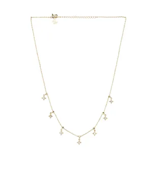 By Adina Eden CZ MULI STARBURST ダングルネックレス - サムネイル1