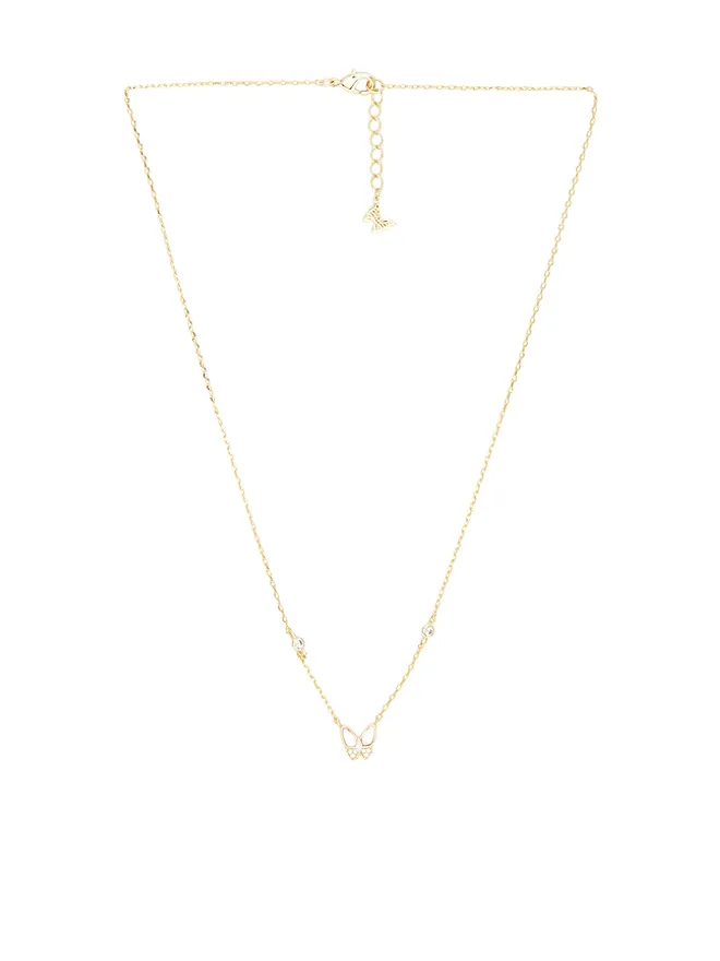 By Adina Eden By Adina Eden EDEN ペンダントネックレス - White,Metallic Gold.の商品画像