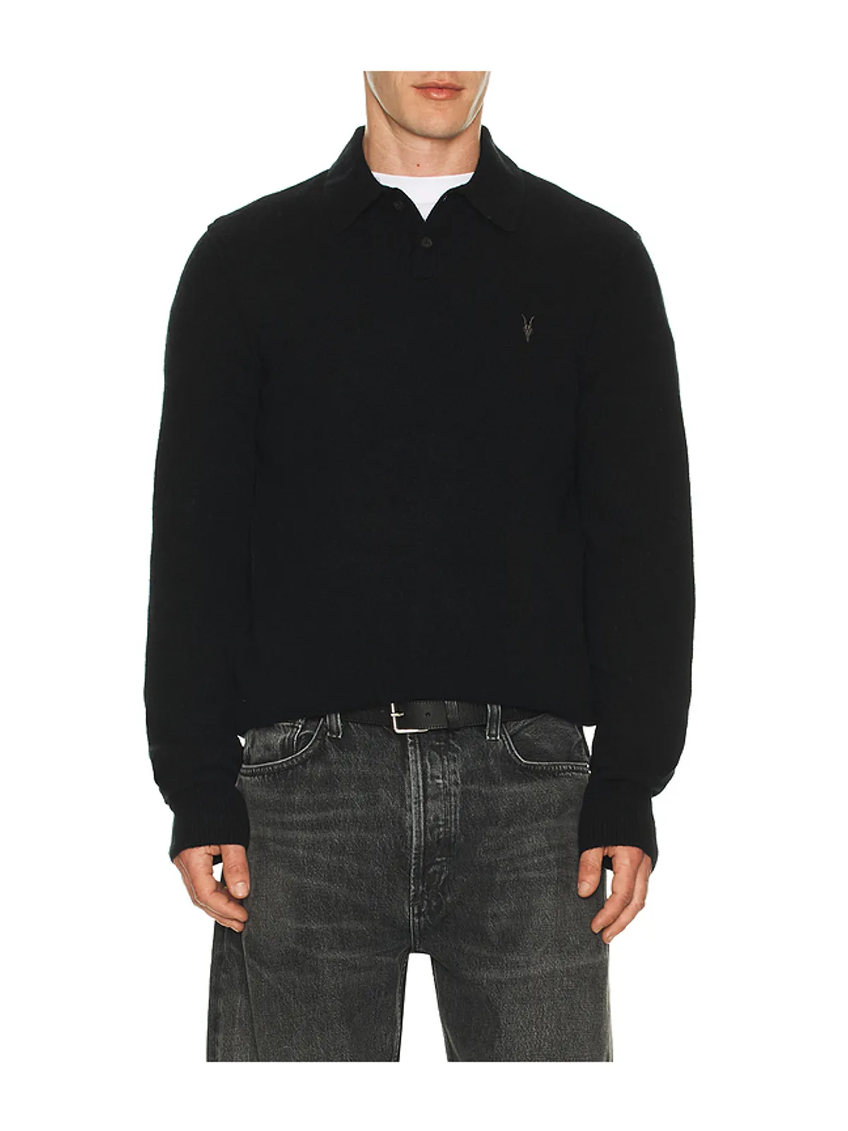 ALLSAINTS STATTEN 長袖ポロ - 画像1