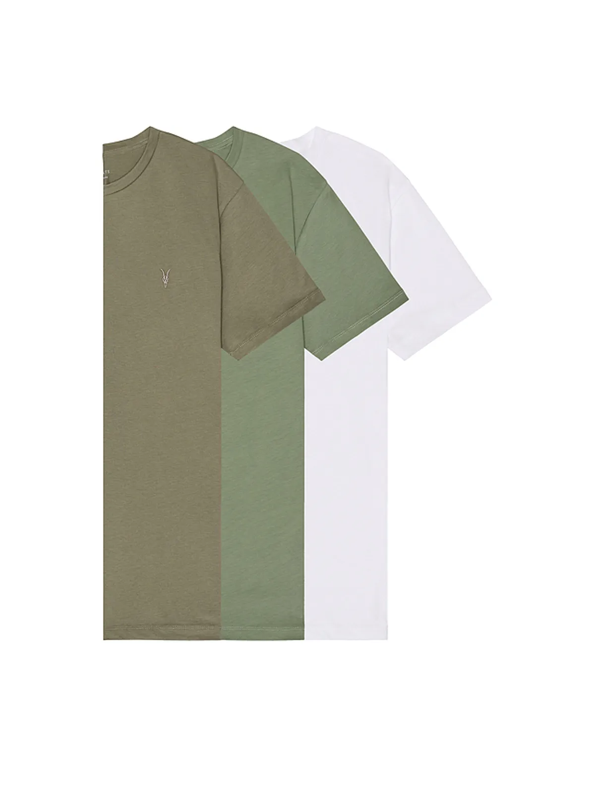 ALLSAINTS BRACE トップ - Olive,White. - 画像1