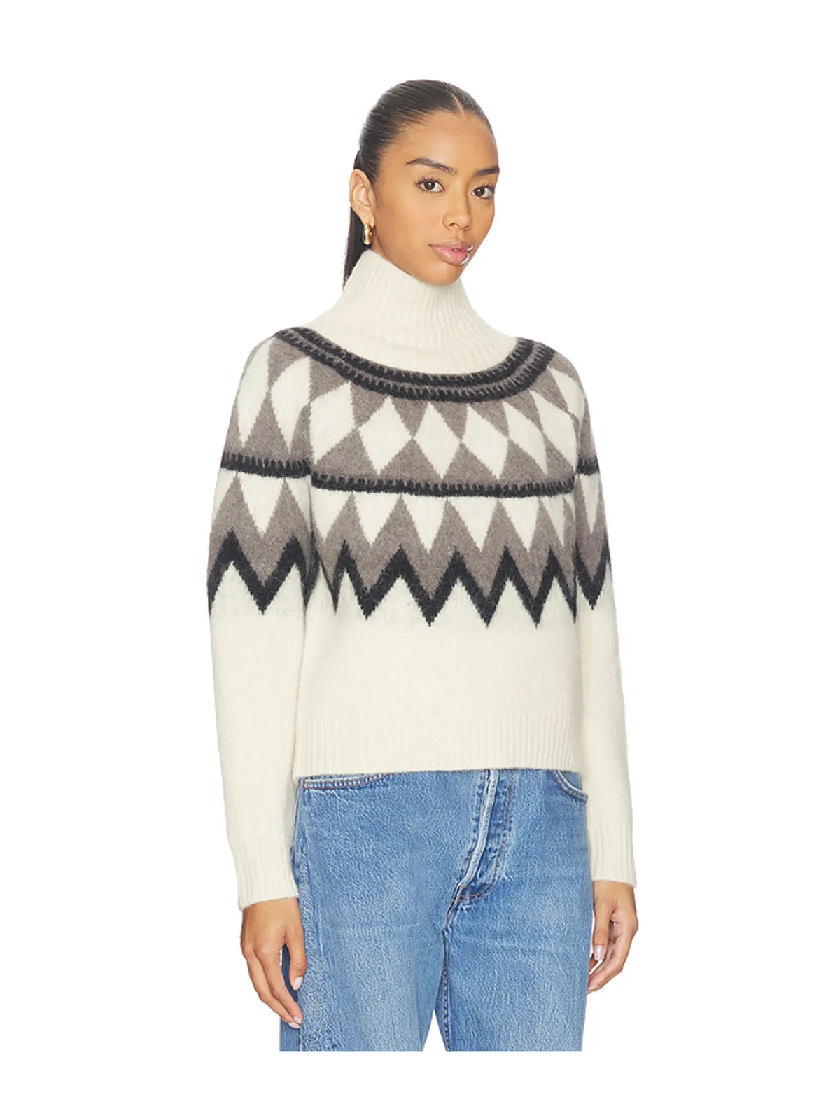 ALLSAINTS TARA セーター - Cream,Black. - 画像2