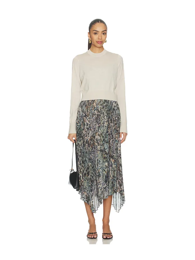 ALLSAINTS ALLSAINTS ANNI ドレス - Beige,Slate.の商品画像
