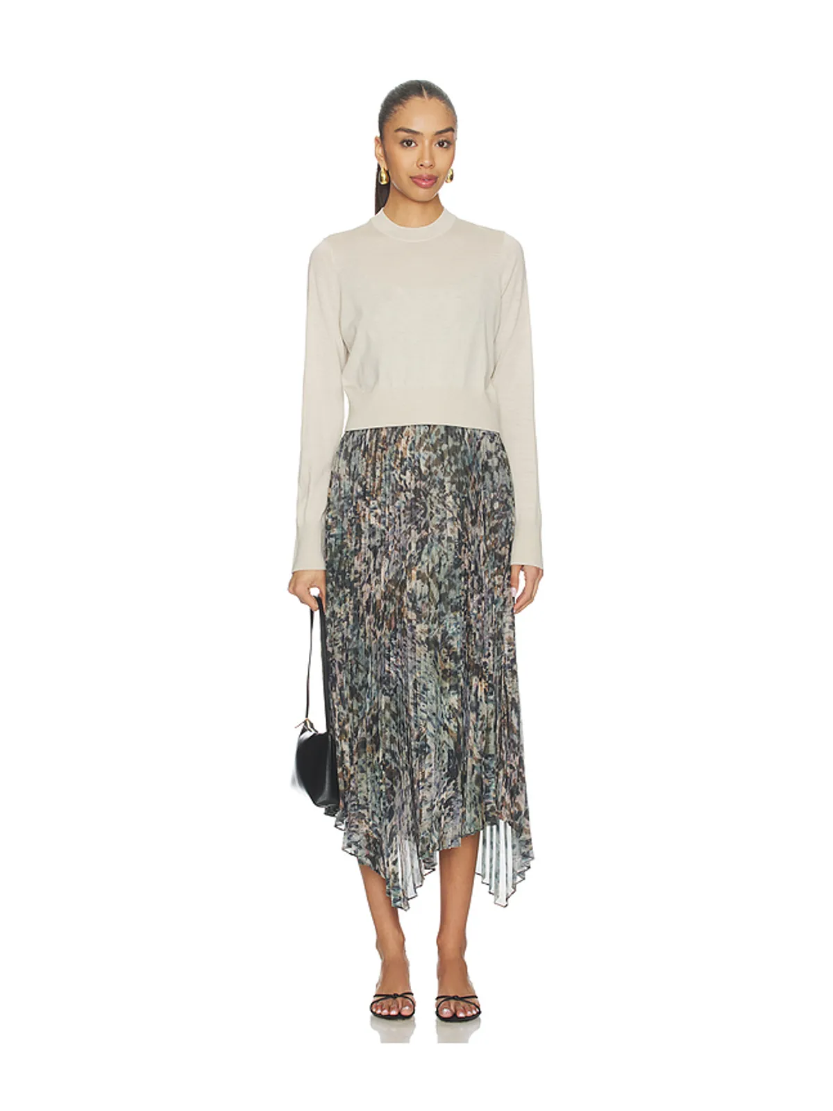ALLSAINTS ANNI ドレス - Beige,Slate. - 画像1