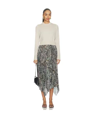 ALLSAINTS ANNI ドレス - Beige,Slate. - サムネイル1