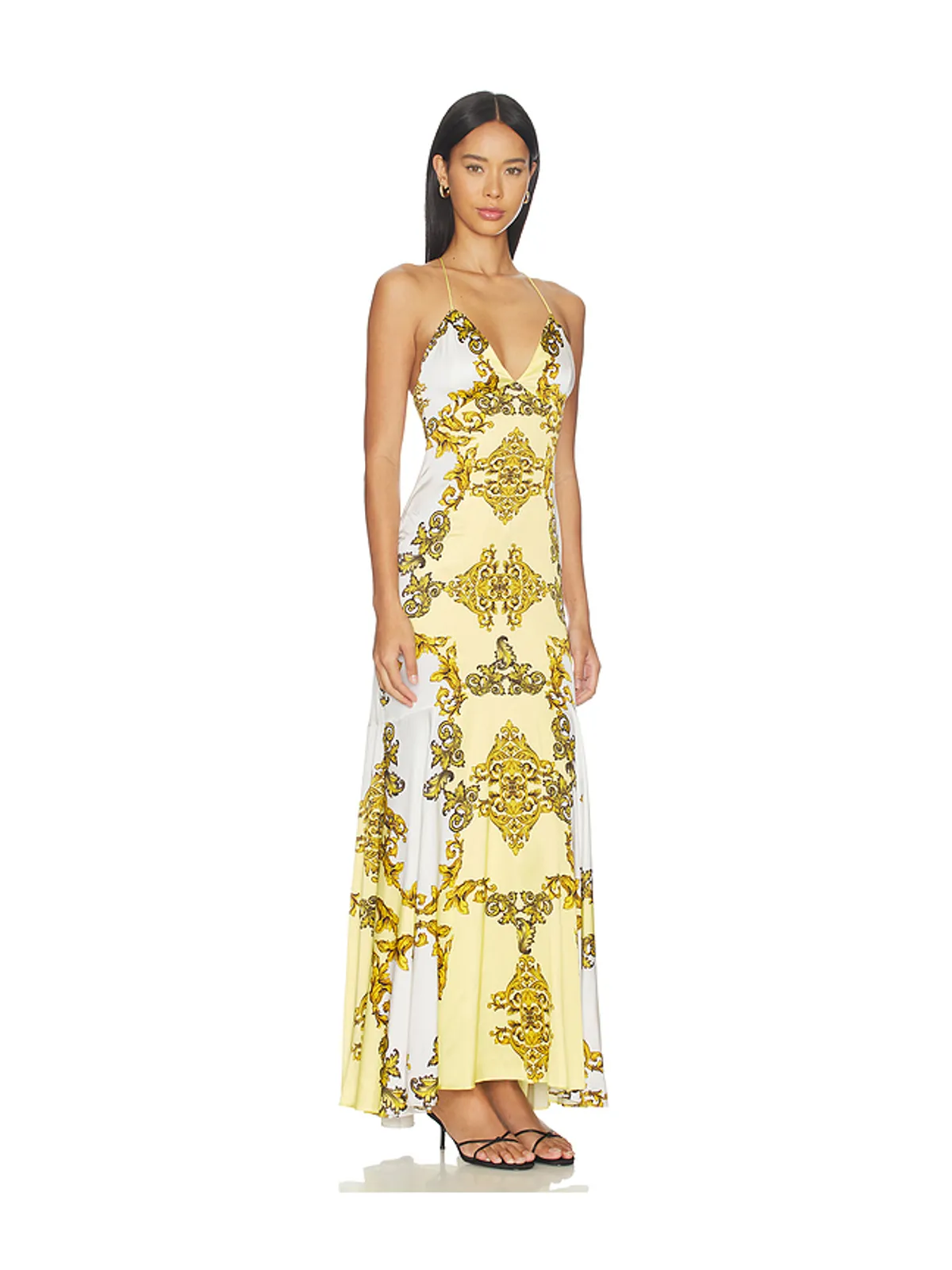 Alice + Olivia MILTA ドレス - Yellow,White. - 画像2