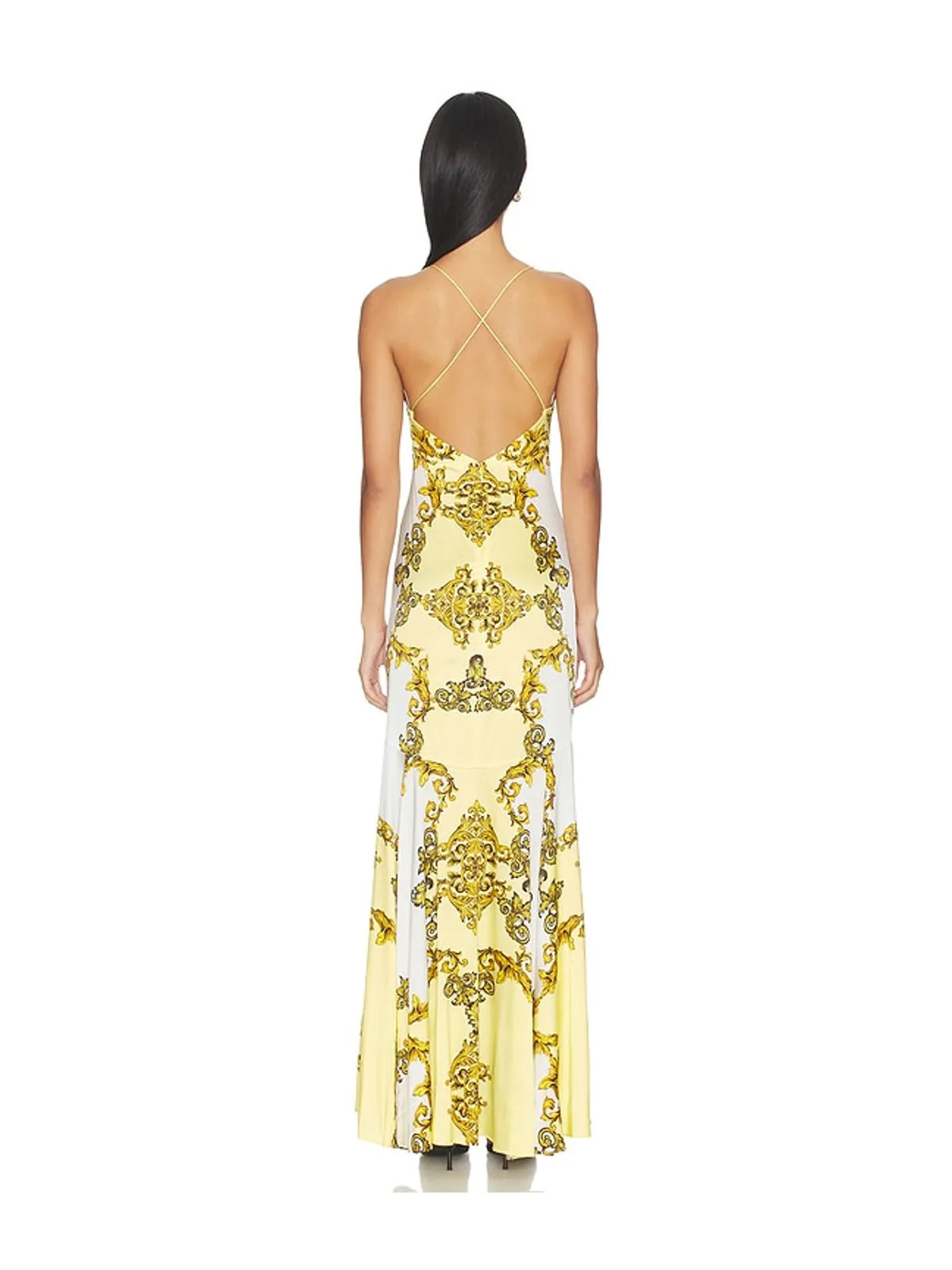 Alice + Olivia MILTA ドレス - Yellow,White. - 画像3