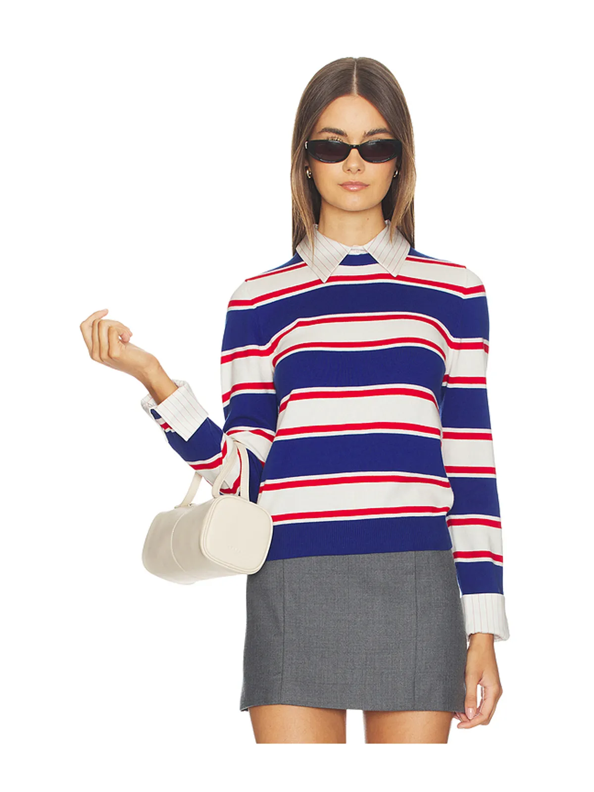 Alice + Olivia PORLA セーター - Blue,Red. - 画像1