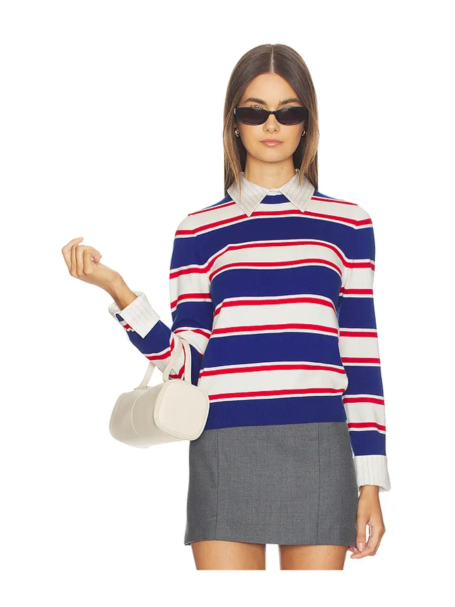 Alice + Olivia Alice + Olivia PORLA セーター - Blue,Red.の商品画像