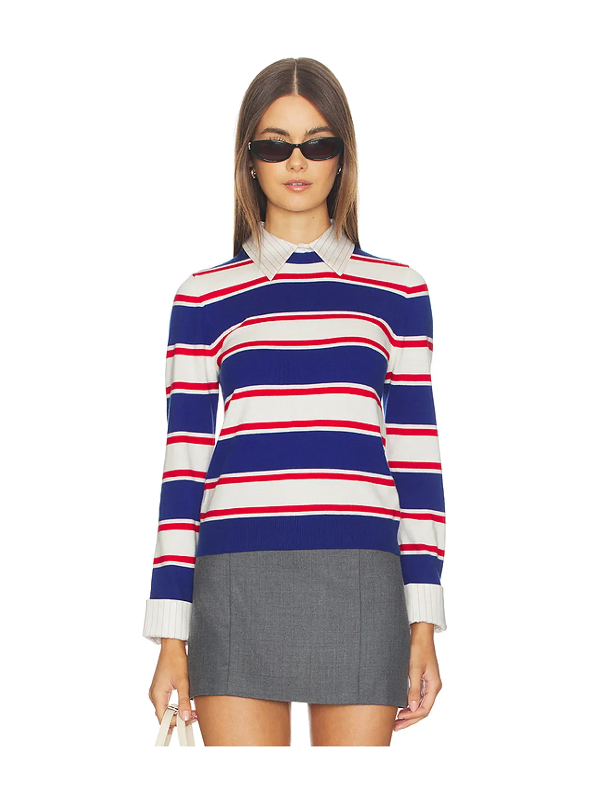 Alice + Olivia PORLA セーター - Blue,Red. - 画像2