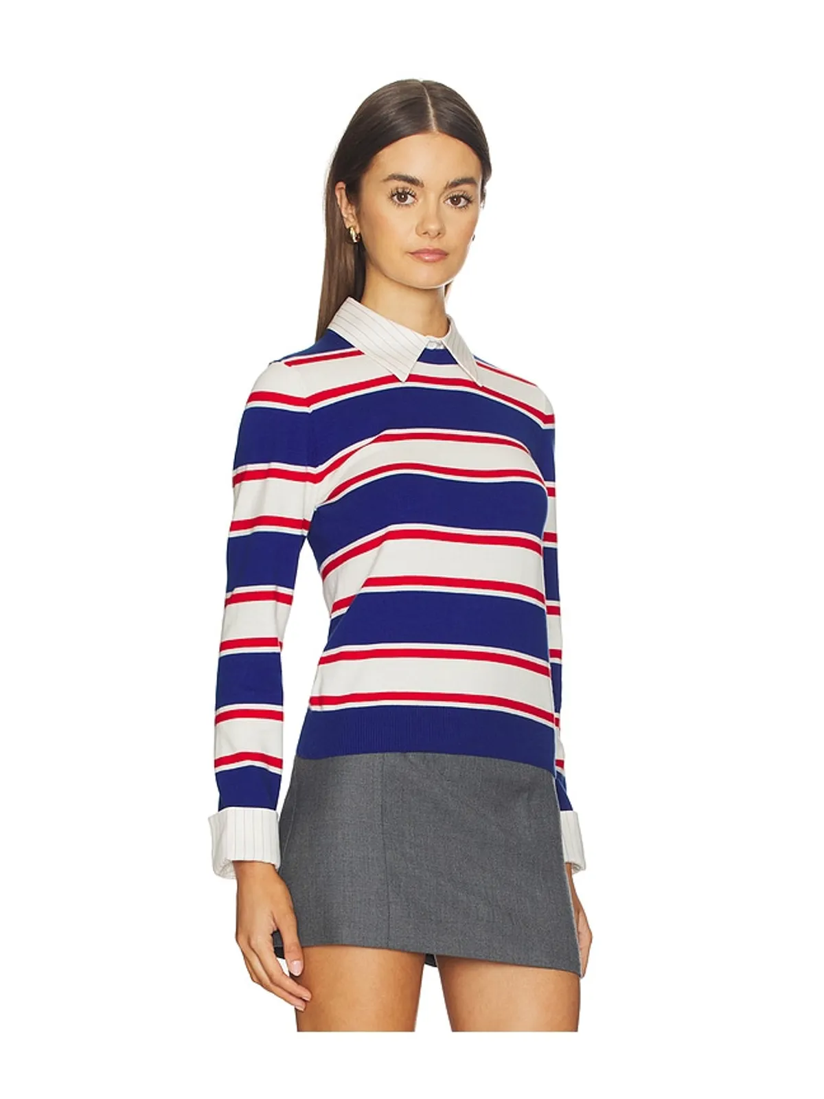 Alice + Olivia PORLA セーター - Blue,Red. - 画像3