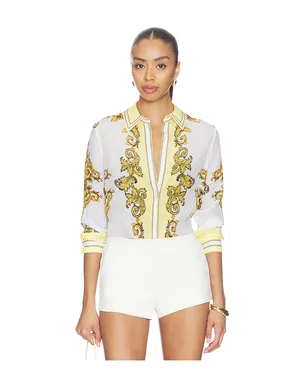 Alice + Olivia WILLA トップ - Yellow,White. - サムネイル1