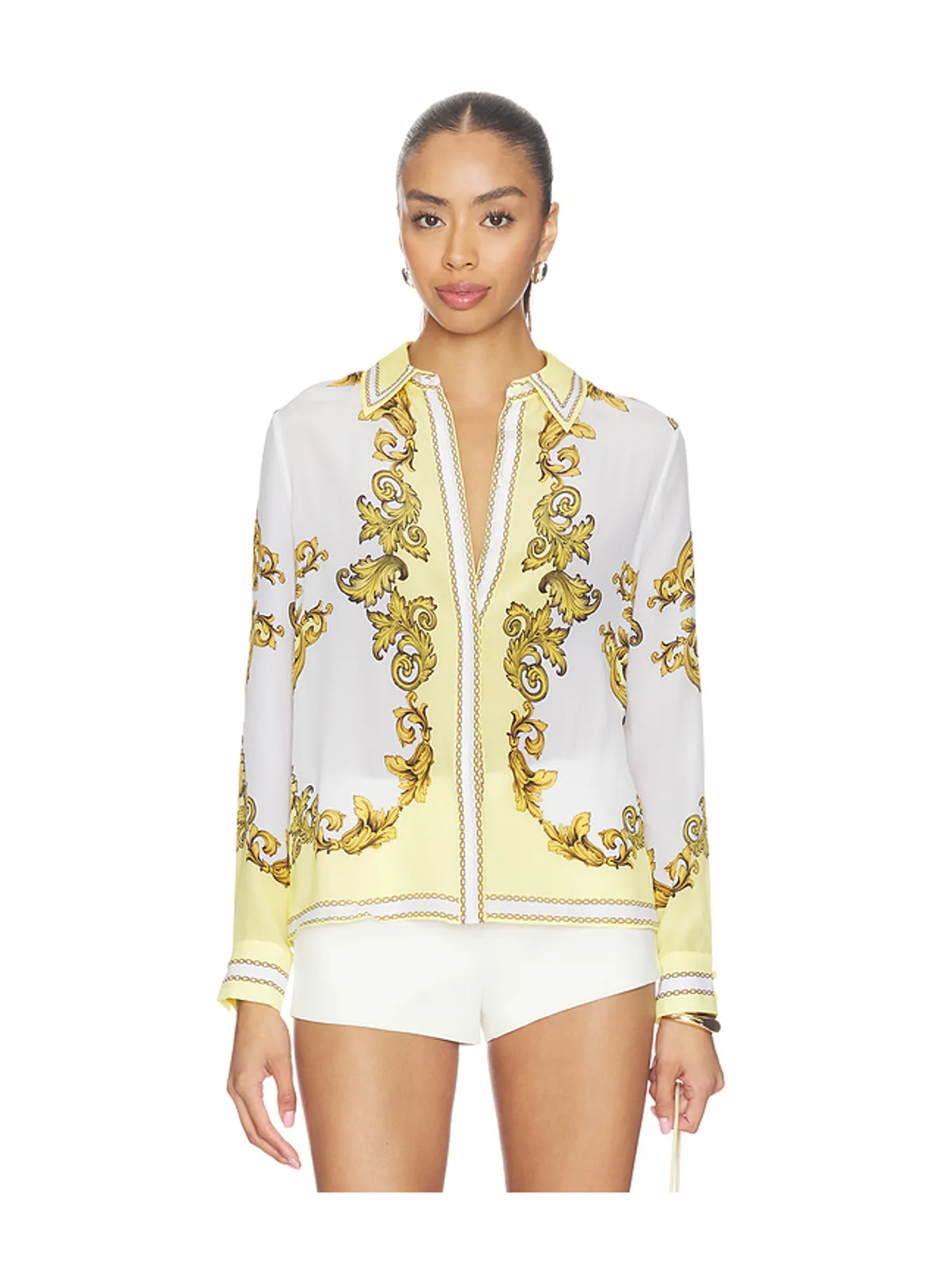 Alice + Olivia WILLA トップ - Yellow,White. - 画像2