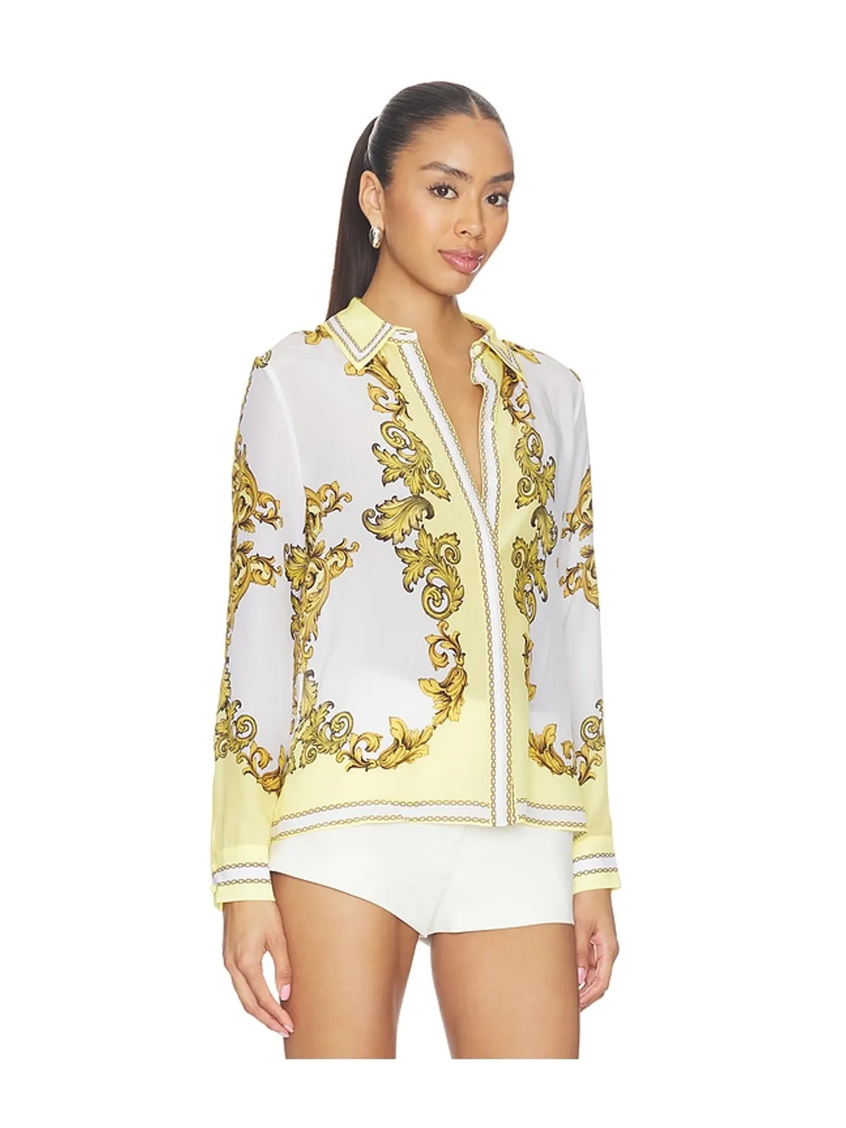 Alice + Olivia WILLA トップ - Yellow,White. - 画像3