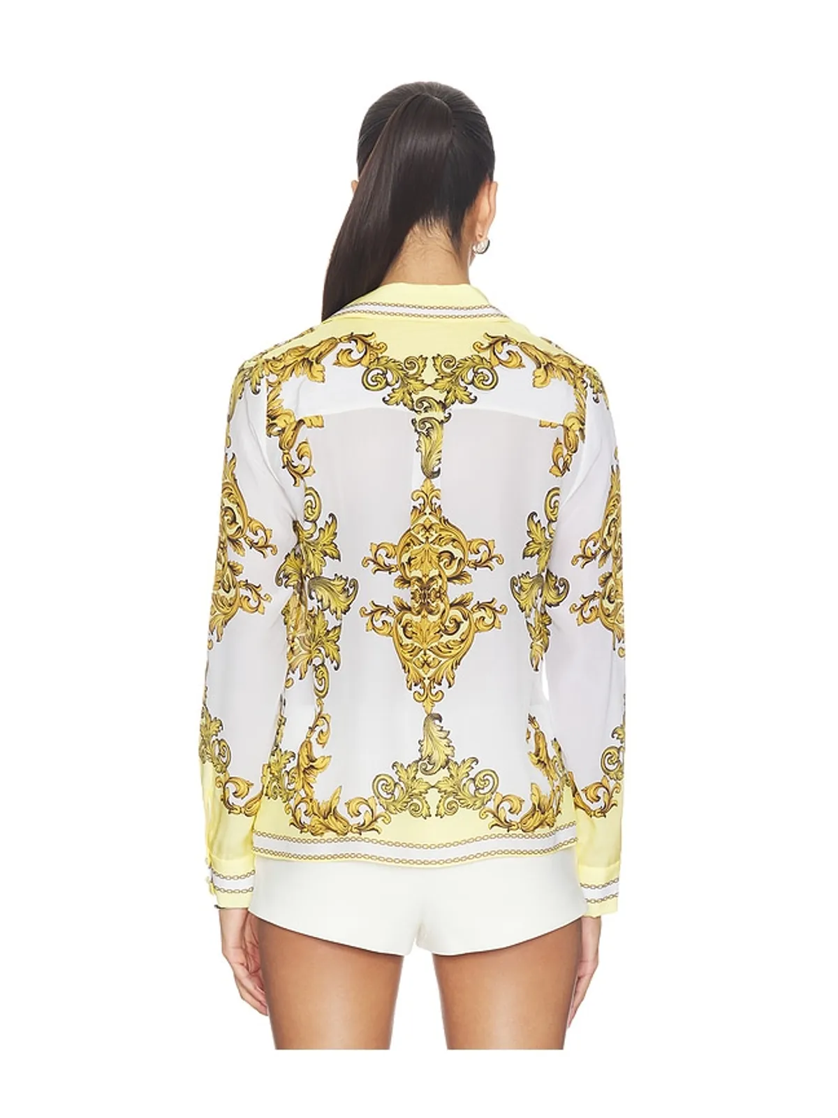 Alice + Olivia WILLA トップ - Yellow,White. - 画像4
