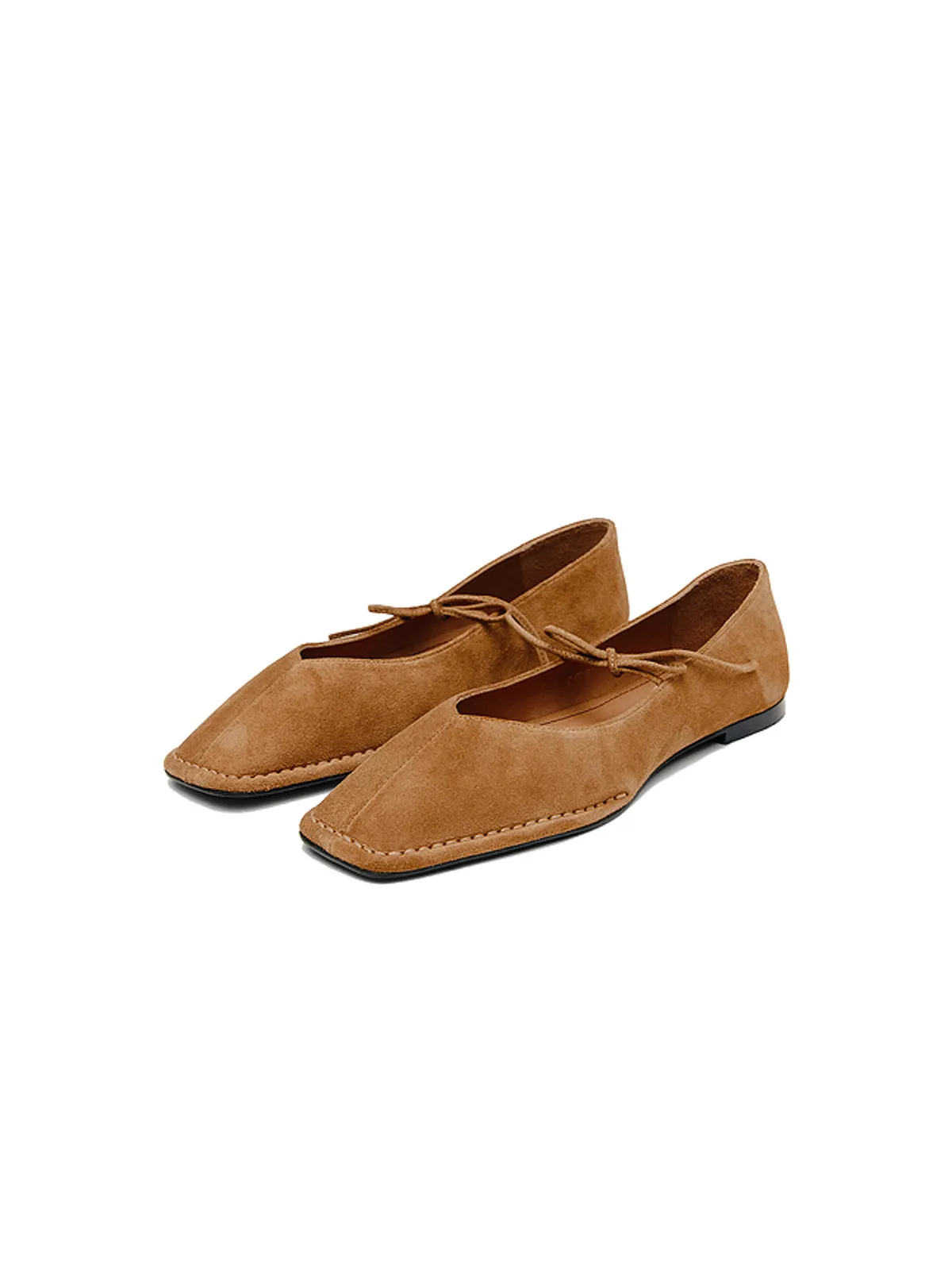 ALOHAS SWAY SUEDE BALLET フラットシューズ - 画像2