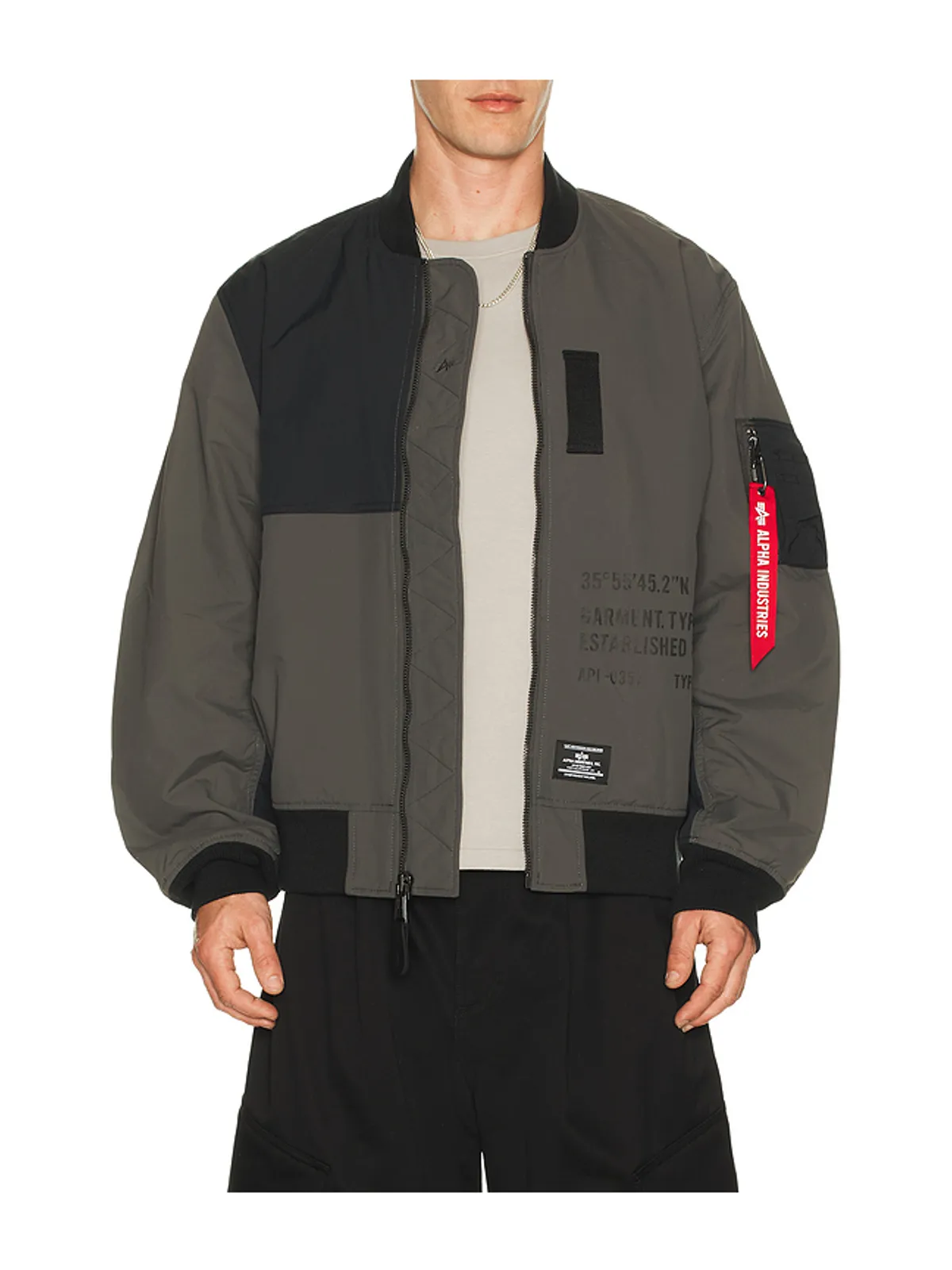 ALPHA INDUSTRIES ジャケット - Grey,Black. - 画像2