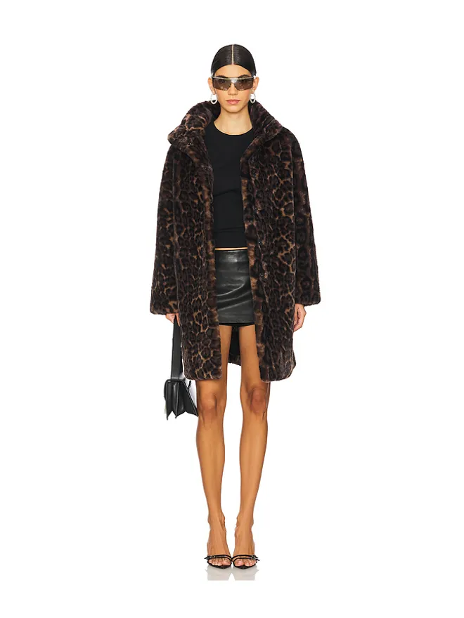 Apparis Apparis BLAIR LEOPARD ミディアム丈コートの商品画像