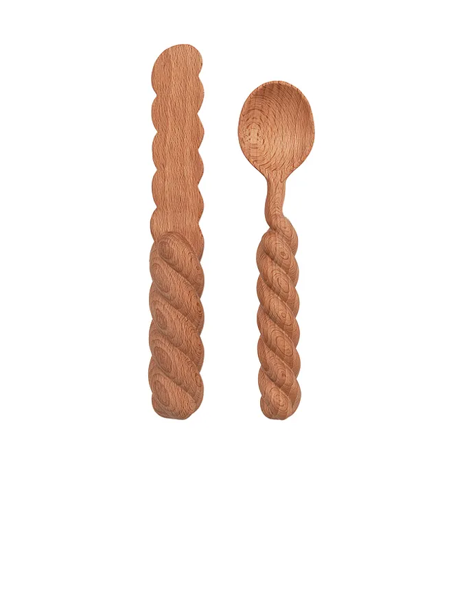 Areaware Areaware TWIST SPREAD SET ナイフ＆スプーンの商品画像