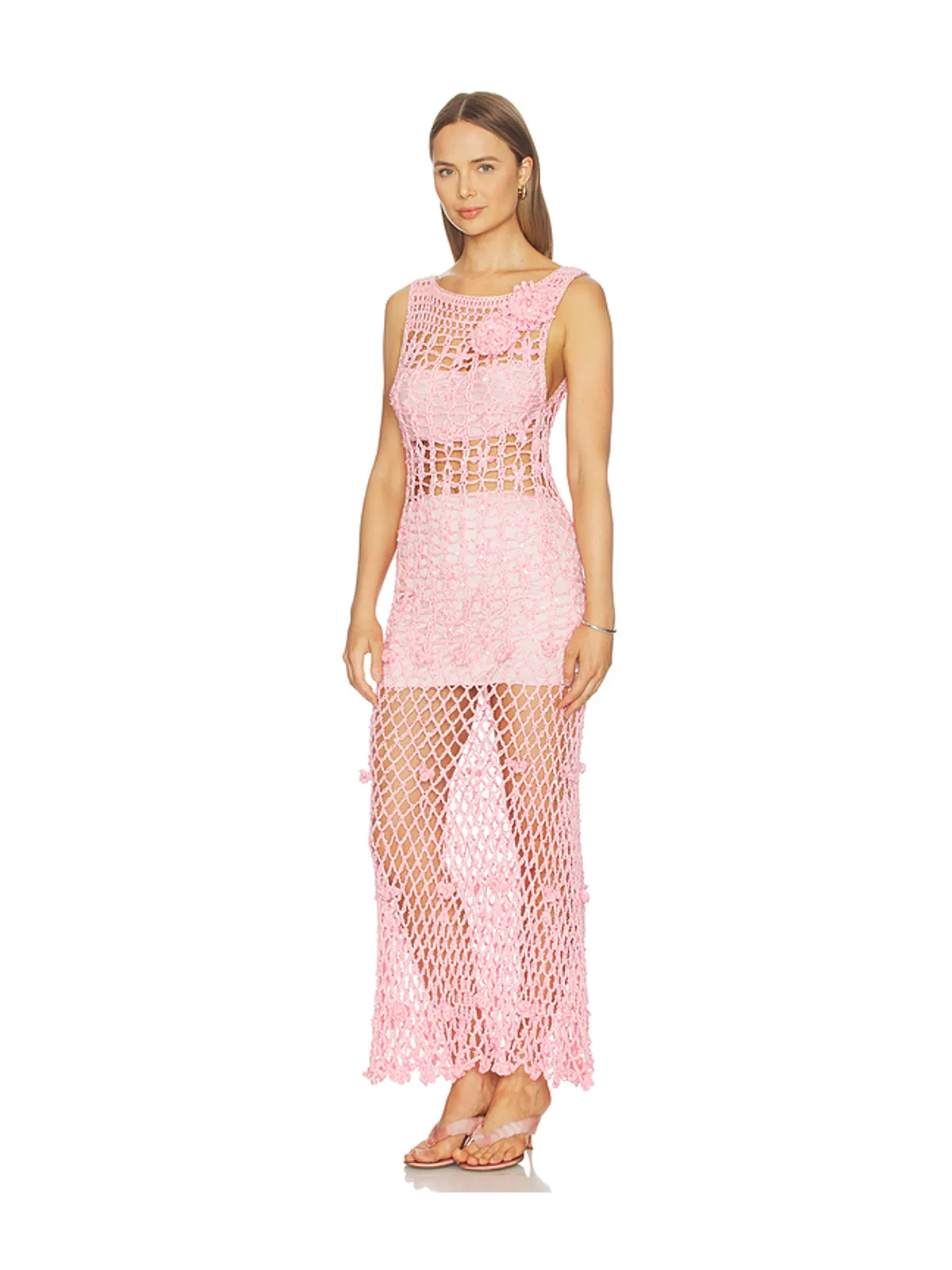 ANDREEVA Handmade Maxi Crochet Dress - 画像2