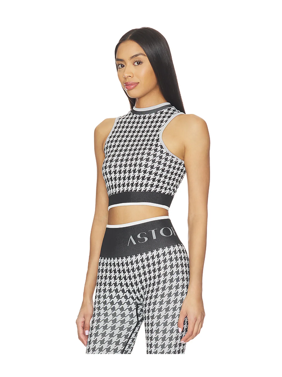 Astoria SEAMLESS KNIT モックネック - Black,White. - 画像2