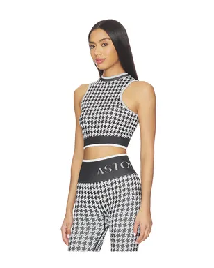 Astoria SEAMLESS KNIT モックネック - Black,White. - サムネイル2