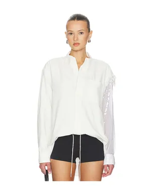 AREA DECONSTRUCTED SEQUIN OXFORD シャツ - サムネイル1