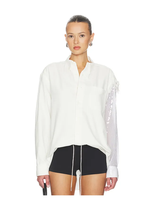 AREA AREA DECONSTRUCTED SEQUIN OXFORD シャツの商品画像