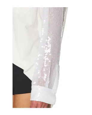 AREA DECONSTRUCTED SEQUIN OXFORD シャツ - サムネイル6