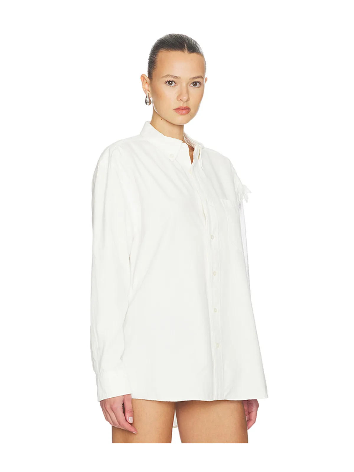 AREA DECONSTRUCTED SEQUIN OXFORD シャツ - 画像2
