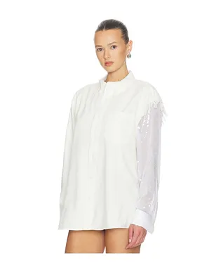 AREA DECONSTRUCTED SEQUIN OXFORD シャツ - サムネイル3