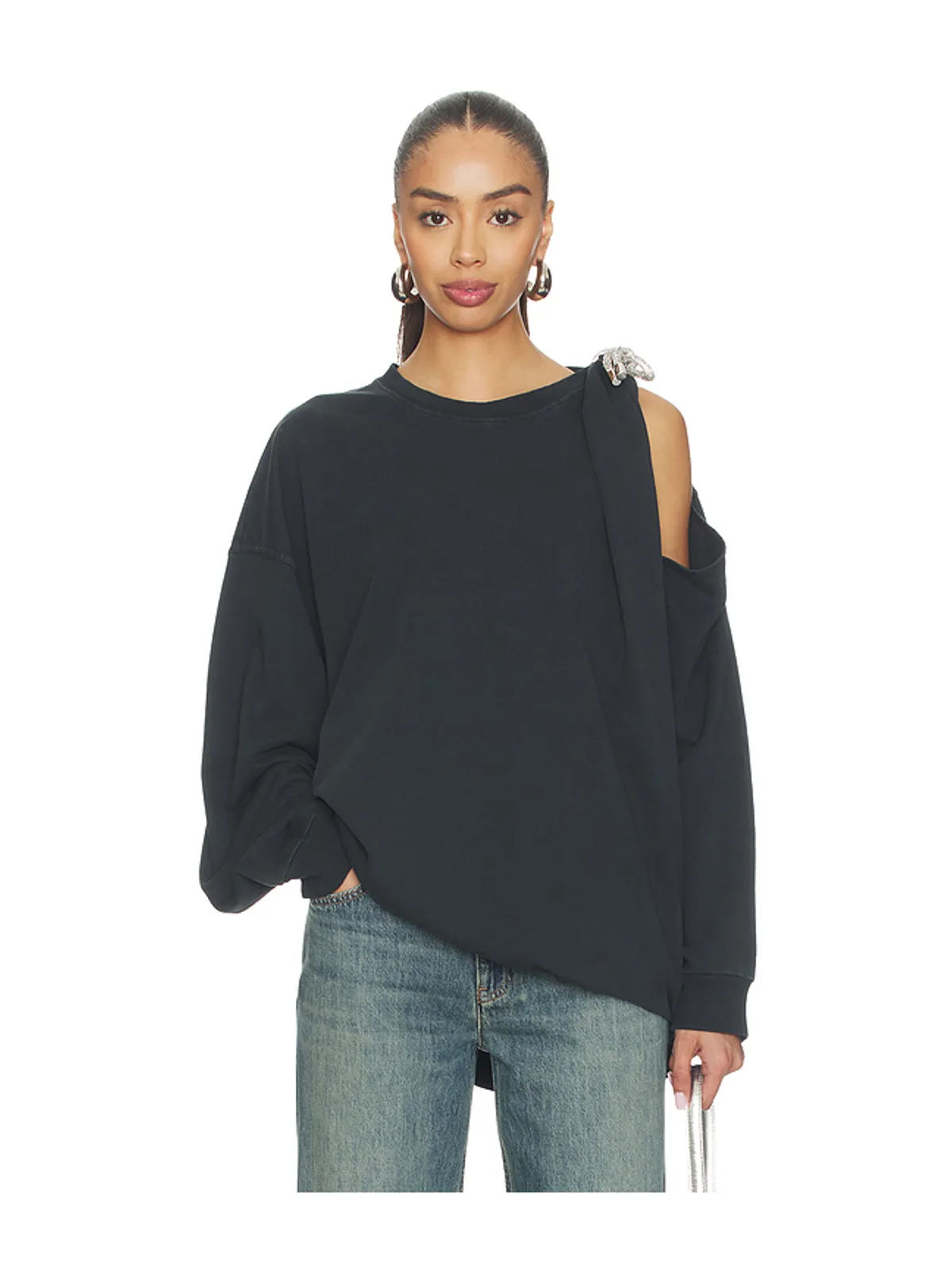 AREA CRYSTAL KNOT LONG SLEEVE Tシャツ - 画像1