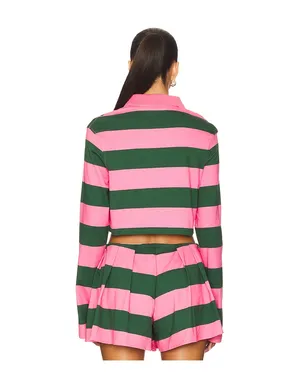 AREA FLOWER トップ - Pink,Dark Green. - サムネイル4