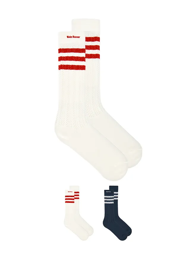 adidas by Wales Bonner adidas by Wales Bonner WB ソックス - White,Navy.の商品画像