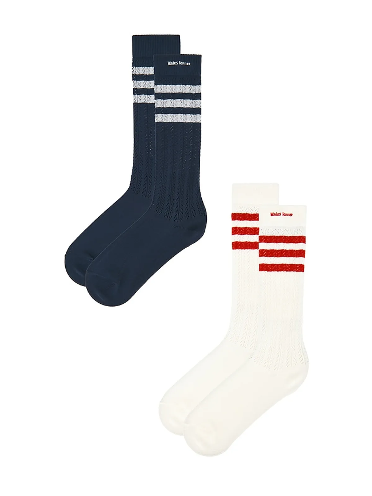 adidas by Wales Bonner WB ソックス - White,Navy. - 画像3