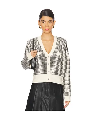 ASTR the Label ELLORY カーディガン - Black,Cream. - サムネイル1