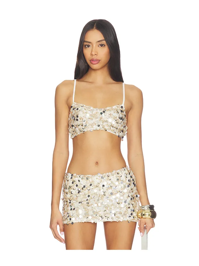 Amelie Teje Amelie Teje SOIREE クロップタンクトップの商品画像