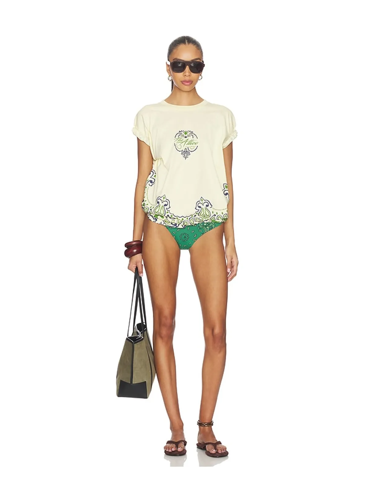 THE ATTICO トップ - Beige,Green. - 画像5