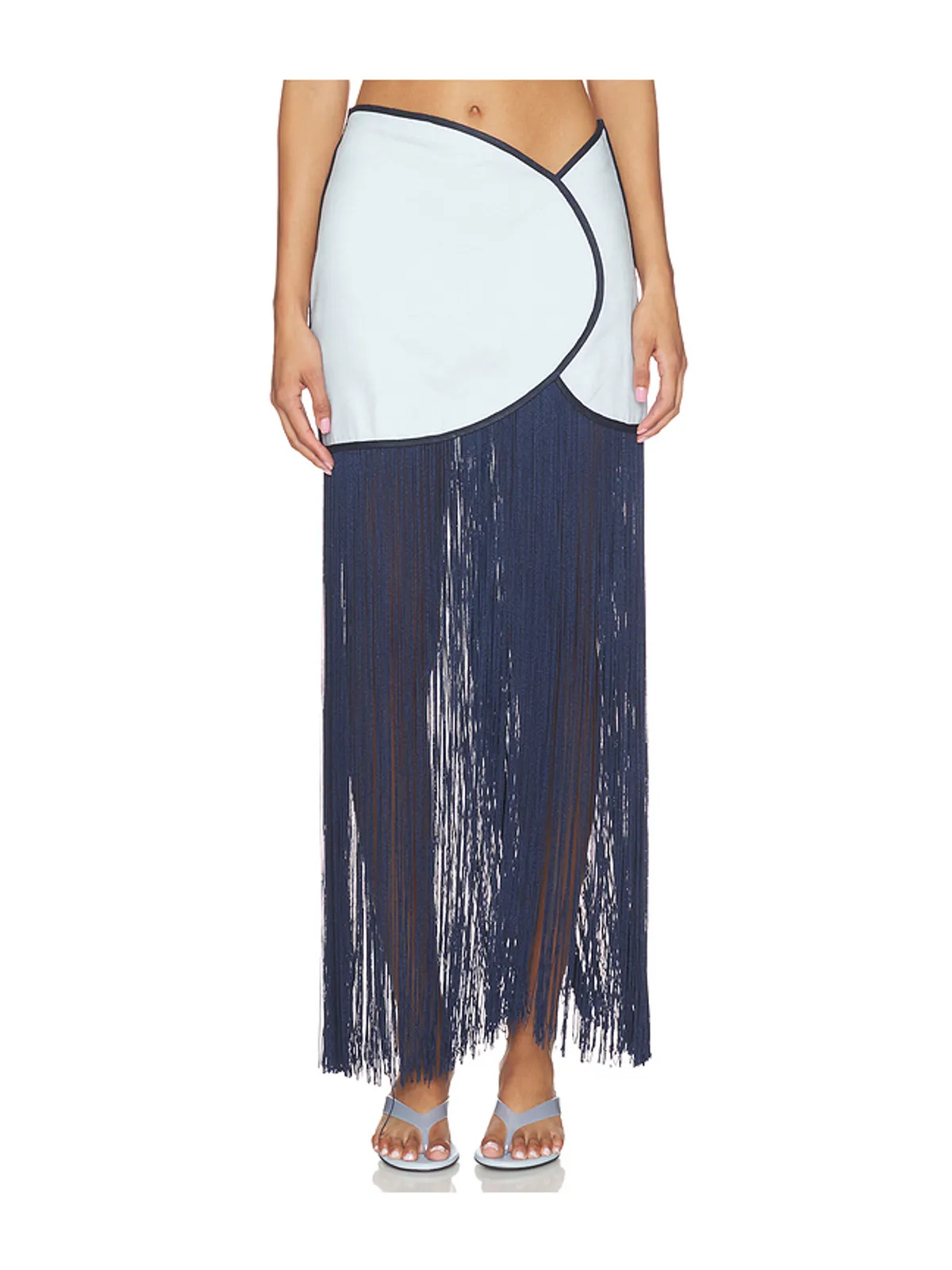 AZULU JOELLE スカート - Baby Blue,Navy. - 画像2