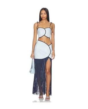 AZULU JOELLE スカート - Baby Blue,Navy. - サムネイル6