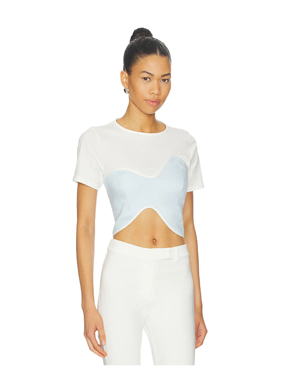 AZULU CECI トップ - Baby Blue,White. - 画像2